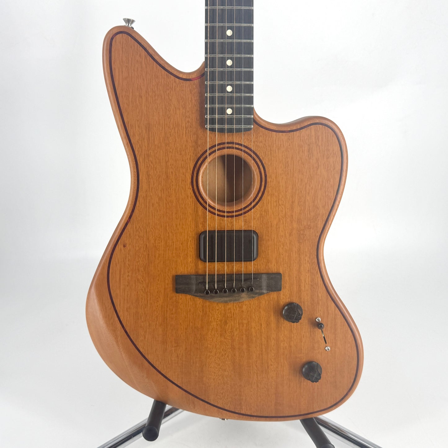 2023 Fender American Acoustasonic Jazzmaster - All Mahogany