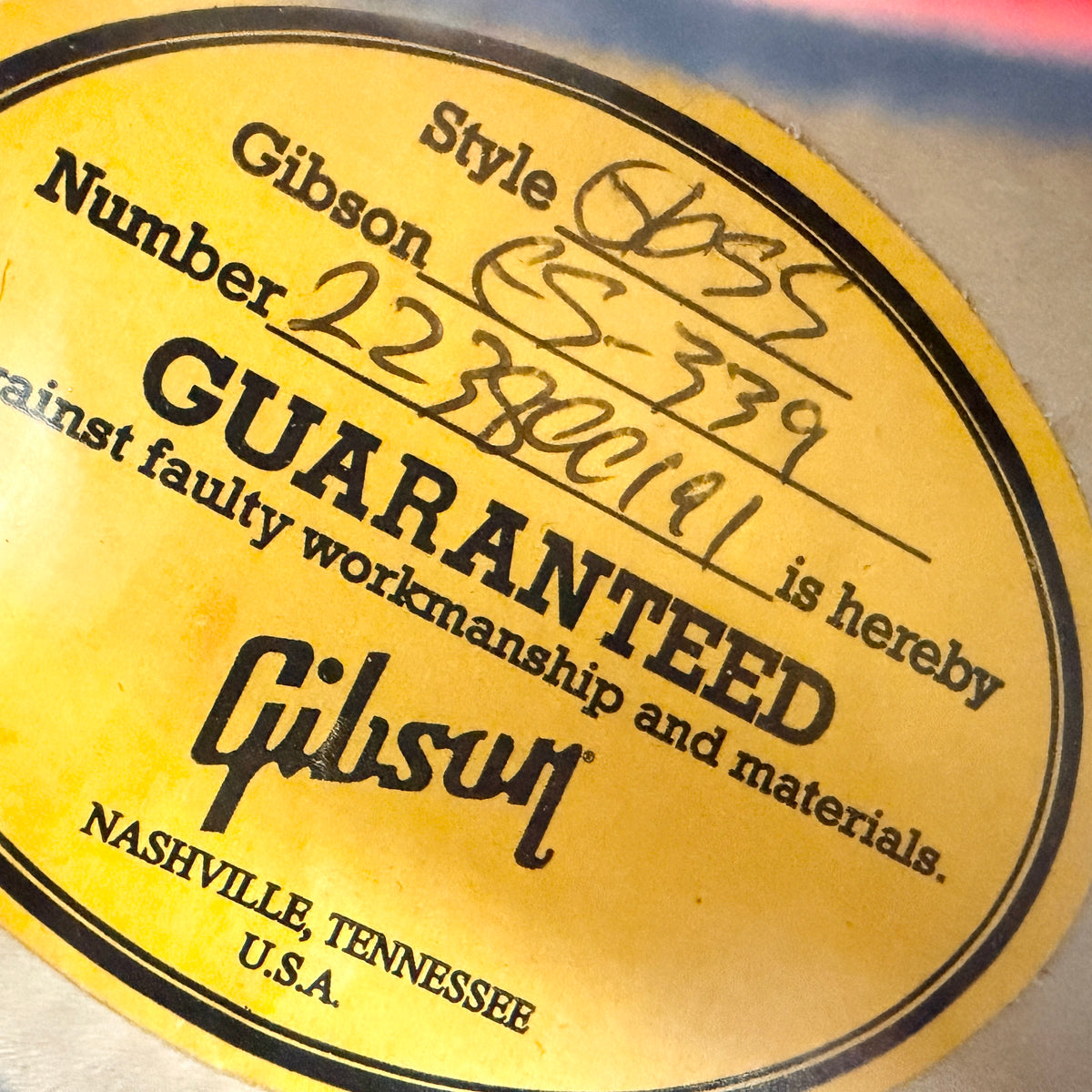 2020 Gibson ES-339 - Sixties Cherry