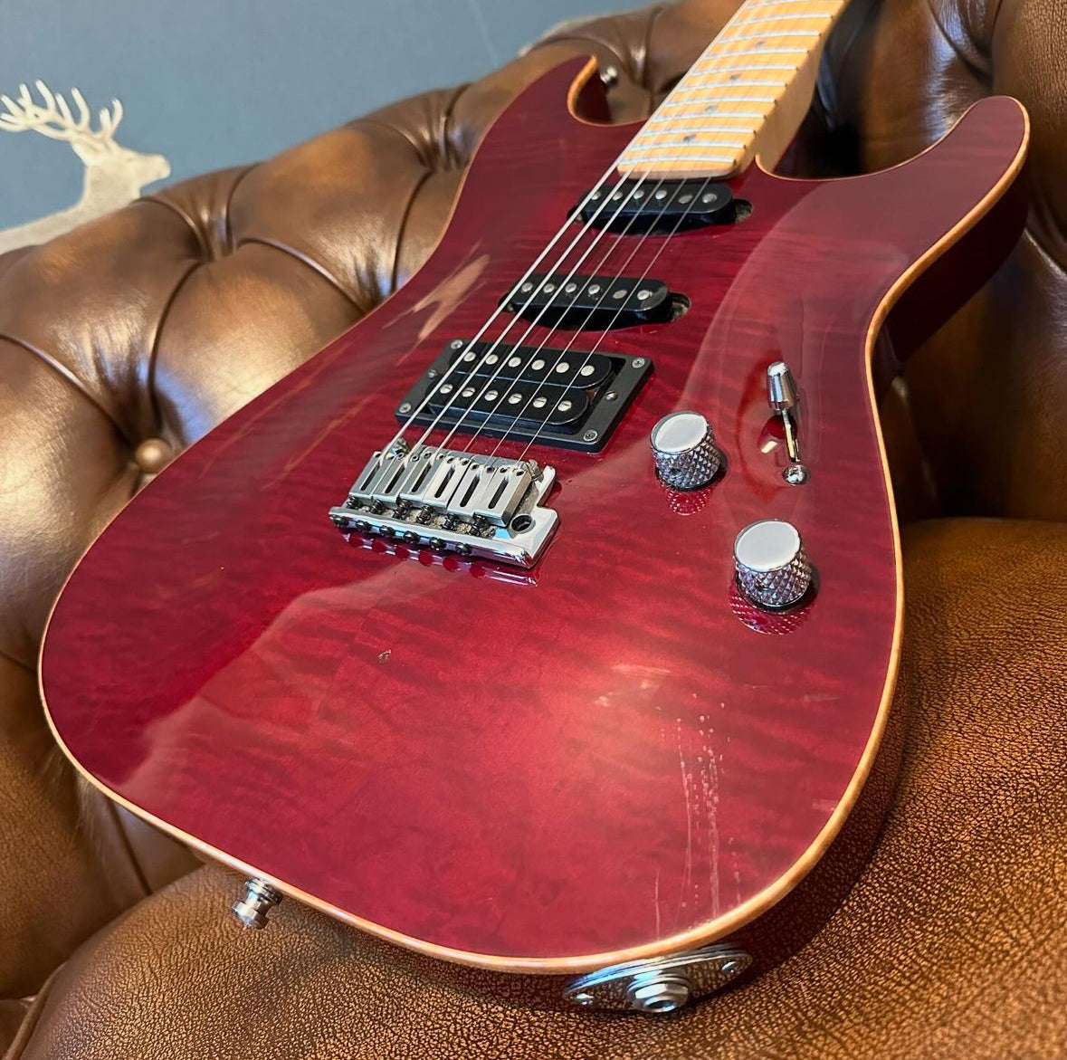 2001 Fender Custom Shop Showmaster FMT – Cherry Transparent