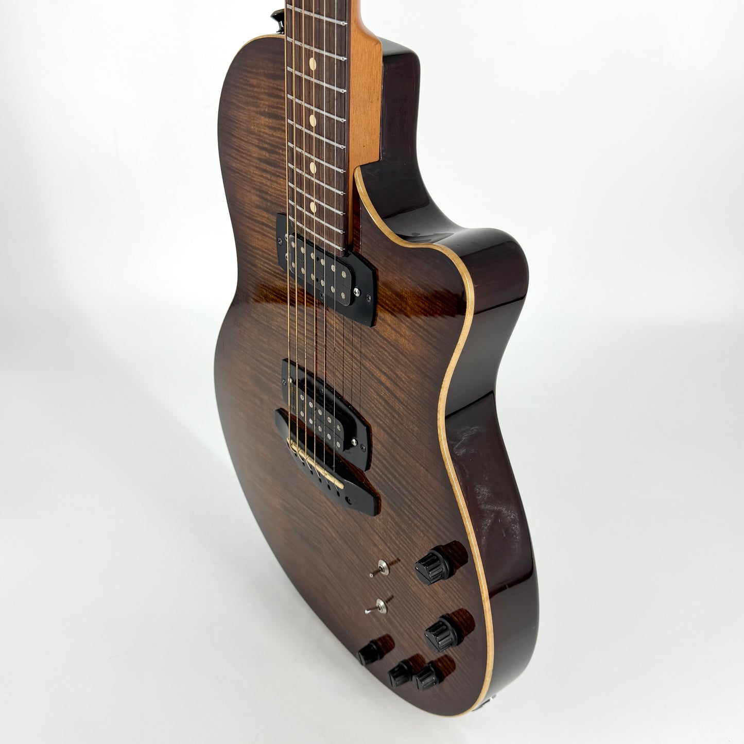 2012 Tom Anderson Crowdster Plus 2 Acoustic Electric – Burnished Orange Burst