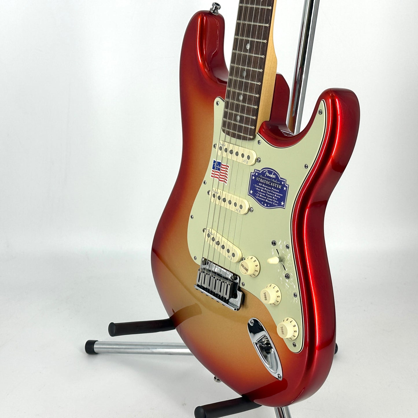 2010 Fender American Deluxe Stratocaster – Sunset Metallic