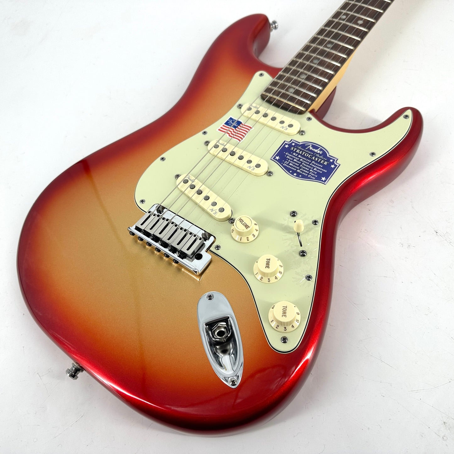 2010 Fender American Deluxe Stratocaster – Sunset Metallic