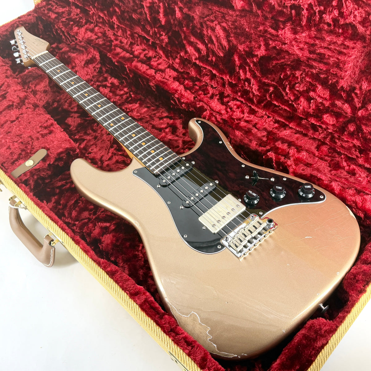 2024 Suhr Classic S Antique Roasted Dealer Exclusive HSS - Firemist Gold