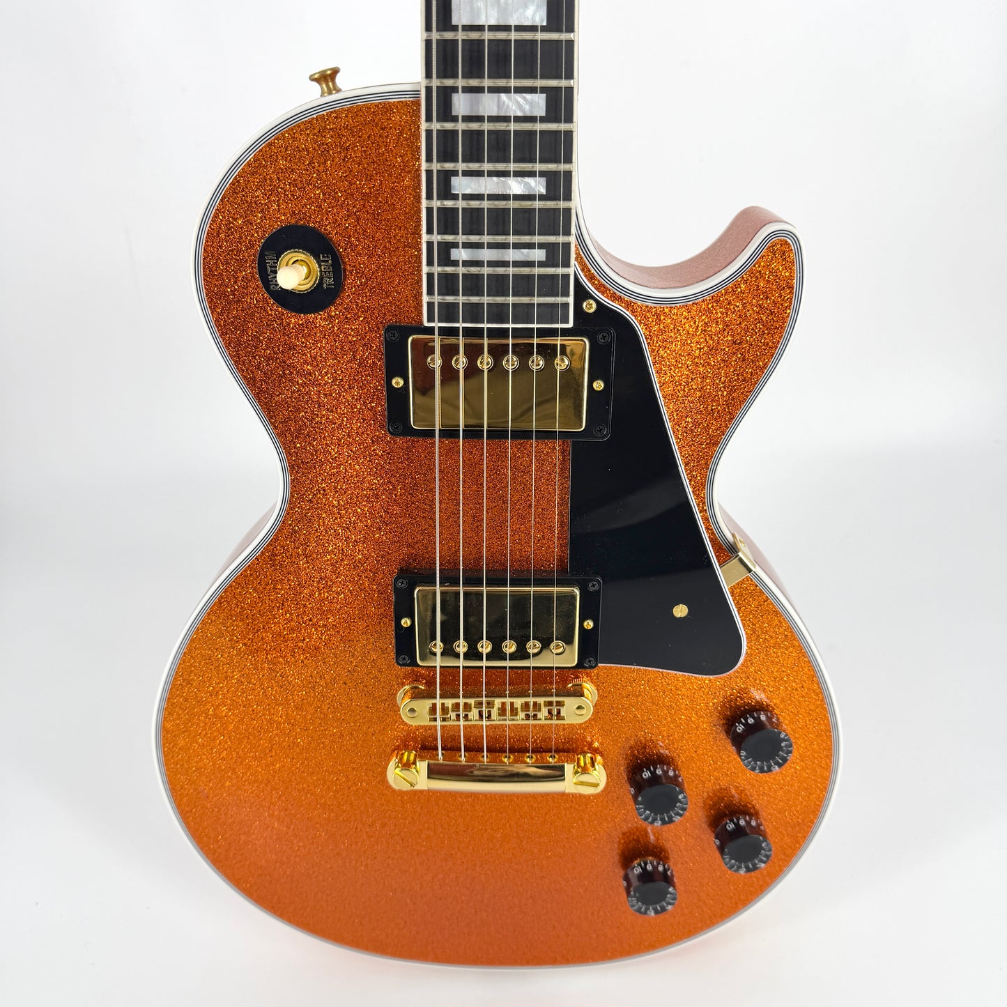 2024 Gibson Custom Made to Measure Les Paul Custom - Orange Sparkle