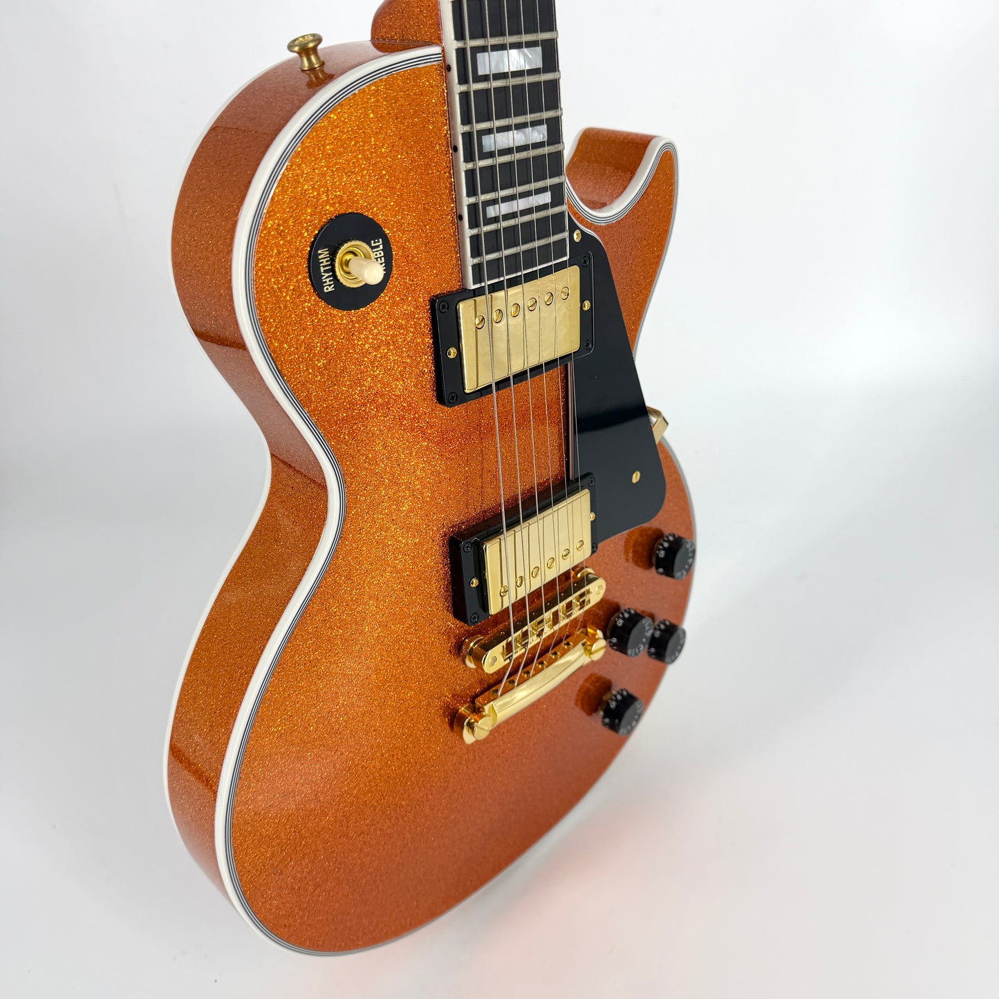 2024 Gibson Custom Made to Measure Les Paul Custom - Orange Sparkle