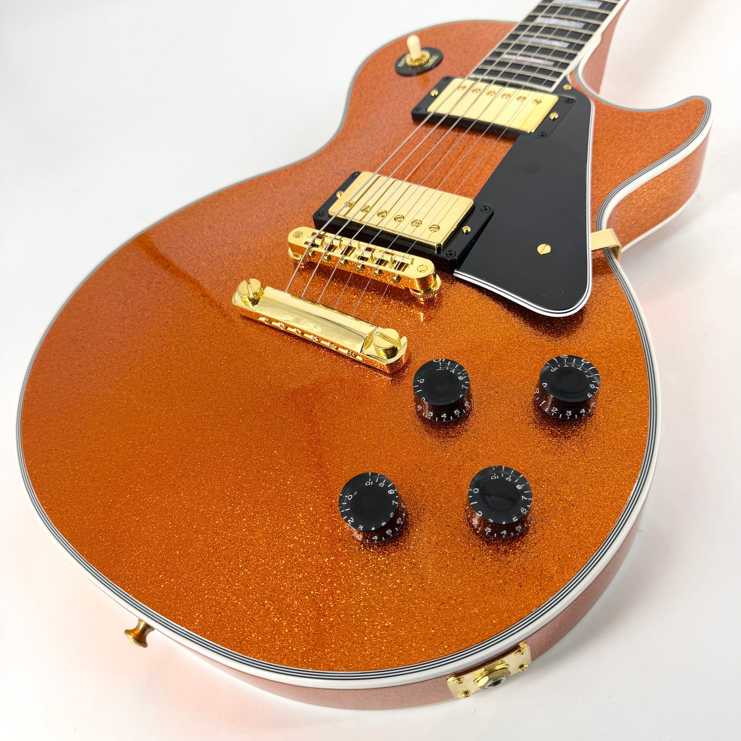 2024 Gibson Custom Made to Measure Les Paul Custom - Orange Sparkle