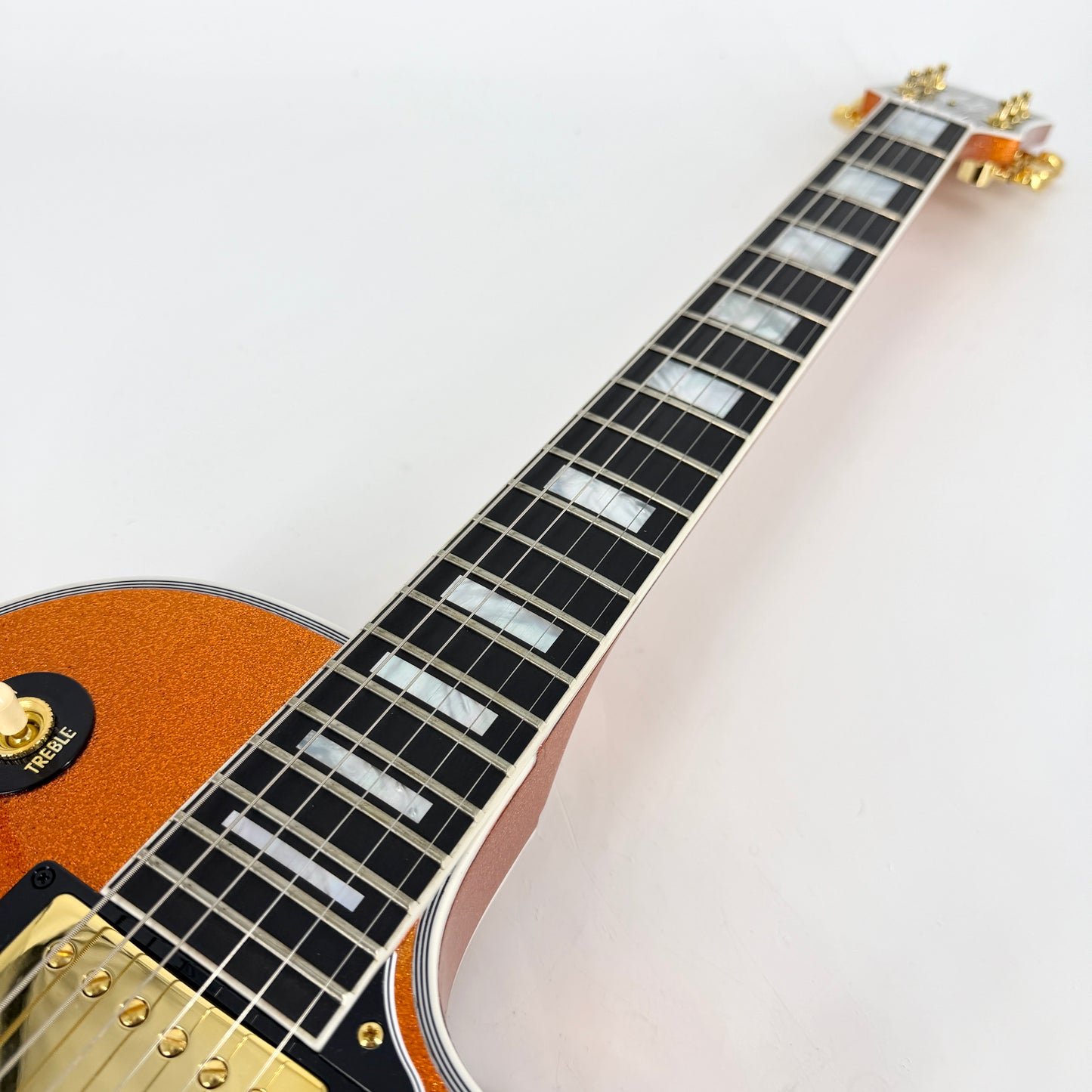 2024 Gibson Custom Made to Measure Les Paul Custom - Orange Sparkle