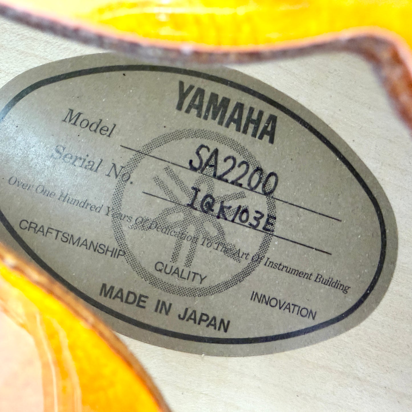 2022 Yamaha SA2200 - Violin Sunburst