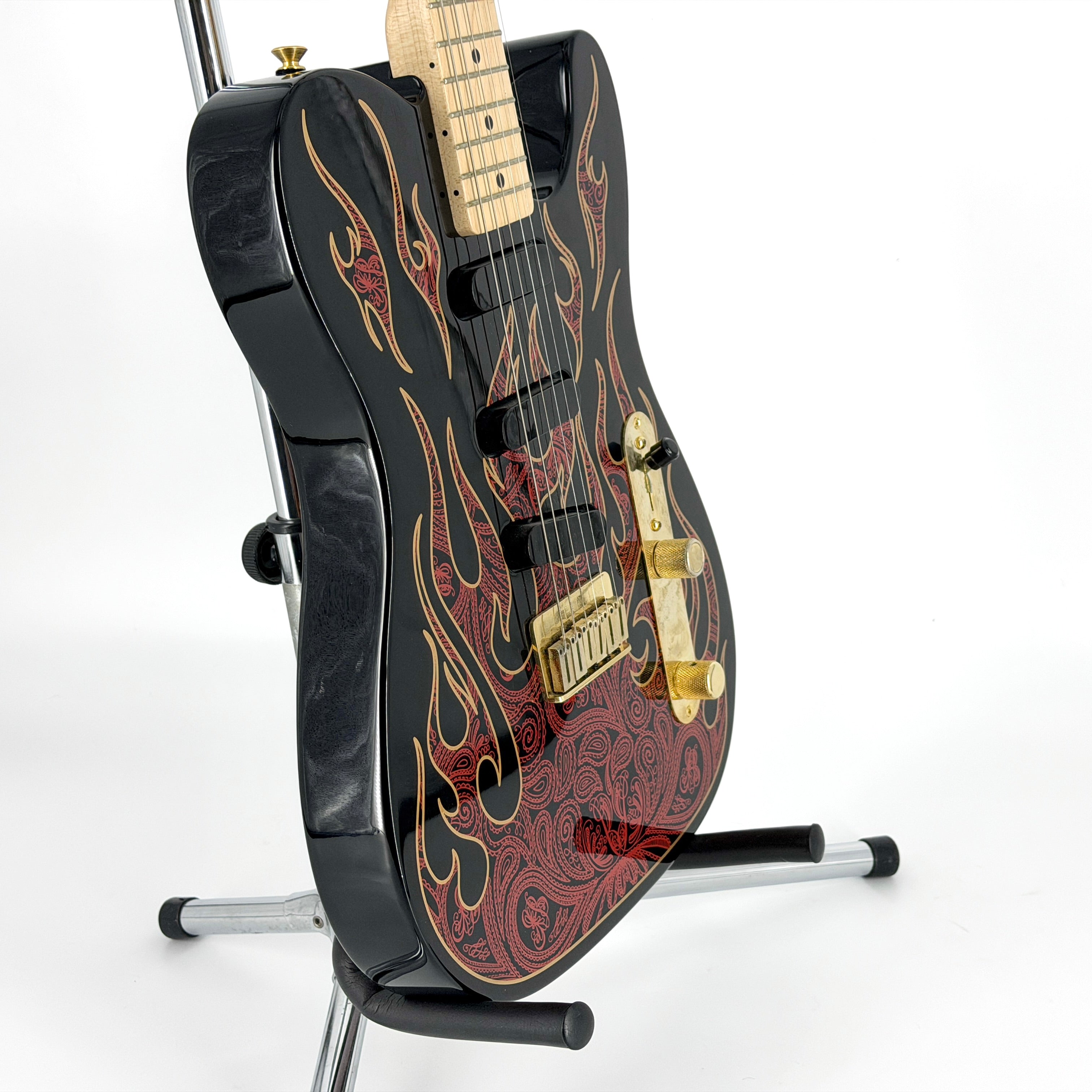 2016 Fender James Burton Telecaster - Red Paisley Flames – Jordan