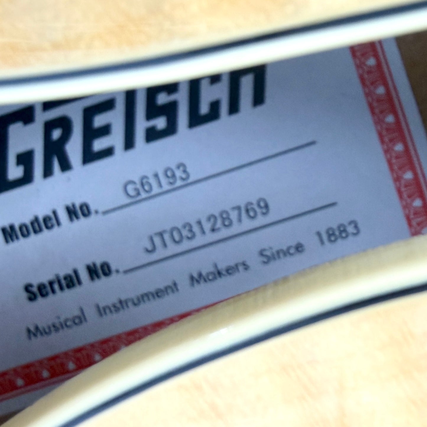 2003 Gretsch Country Club G6193 – Natural