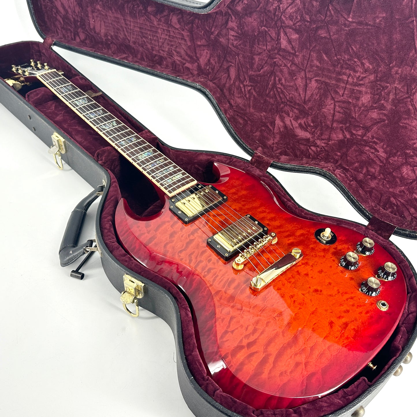 2009 Gibson Custom Shop SG Elegant Quilt - Firemist