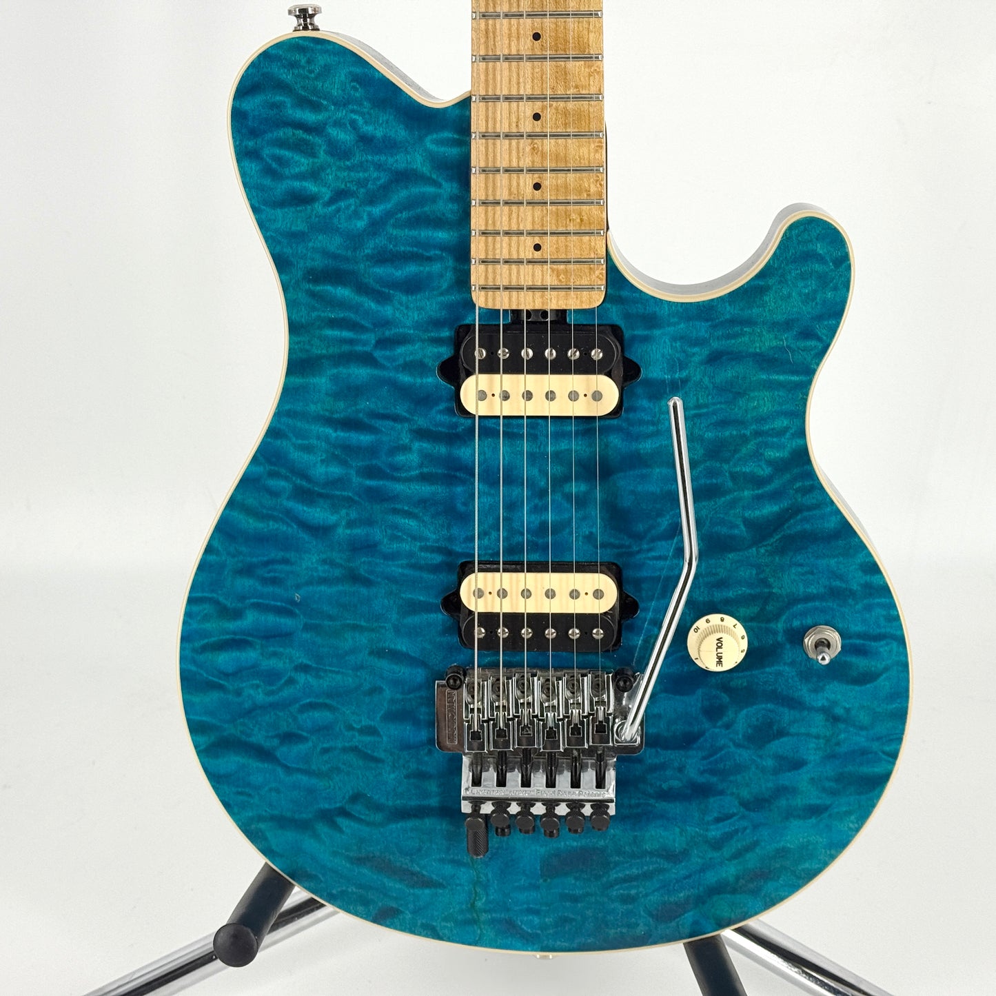 1996 Ernie Ball Music Man Axis – Blue Translucent