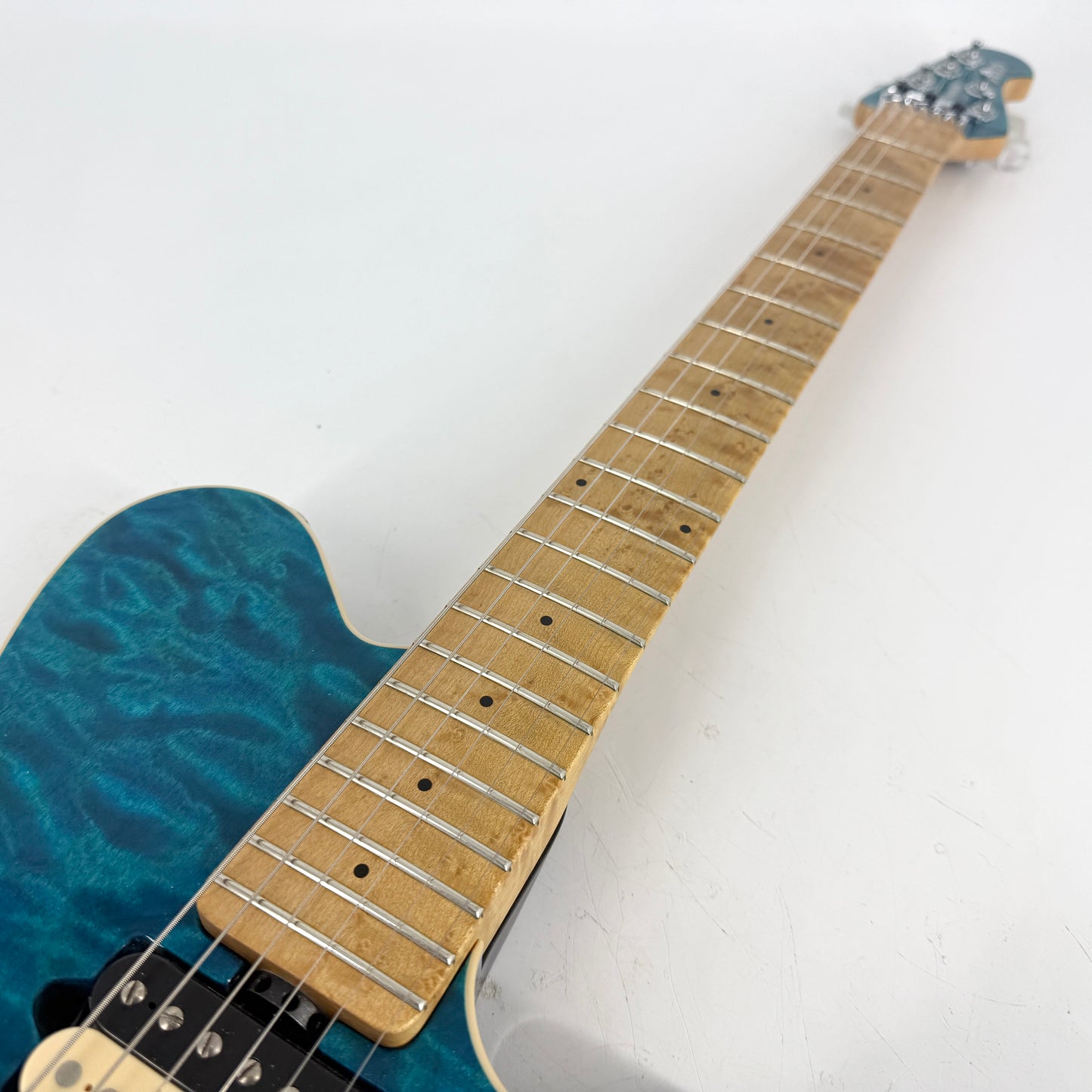 1996 Ernie Ball Music Man Axis – Blue Translucent