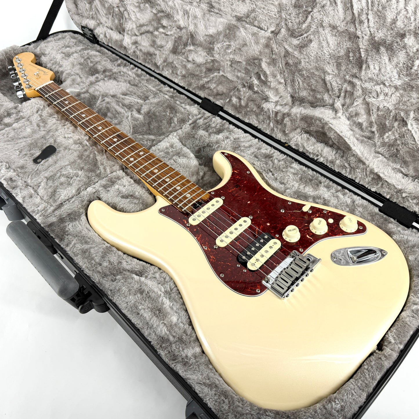 2016 Fender American Elite HSS Shawbucker Stratocaster – Olympic Pearl
