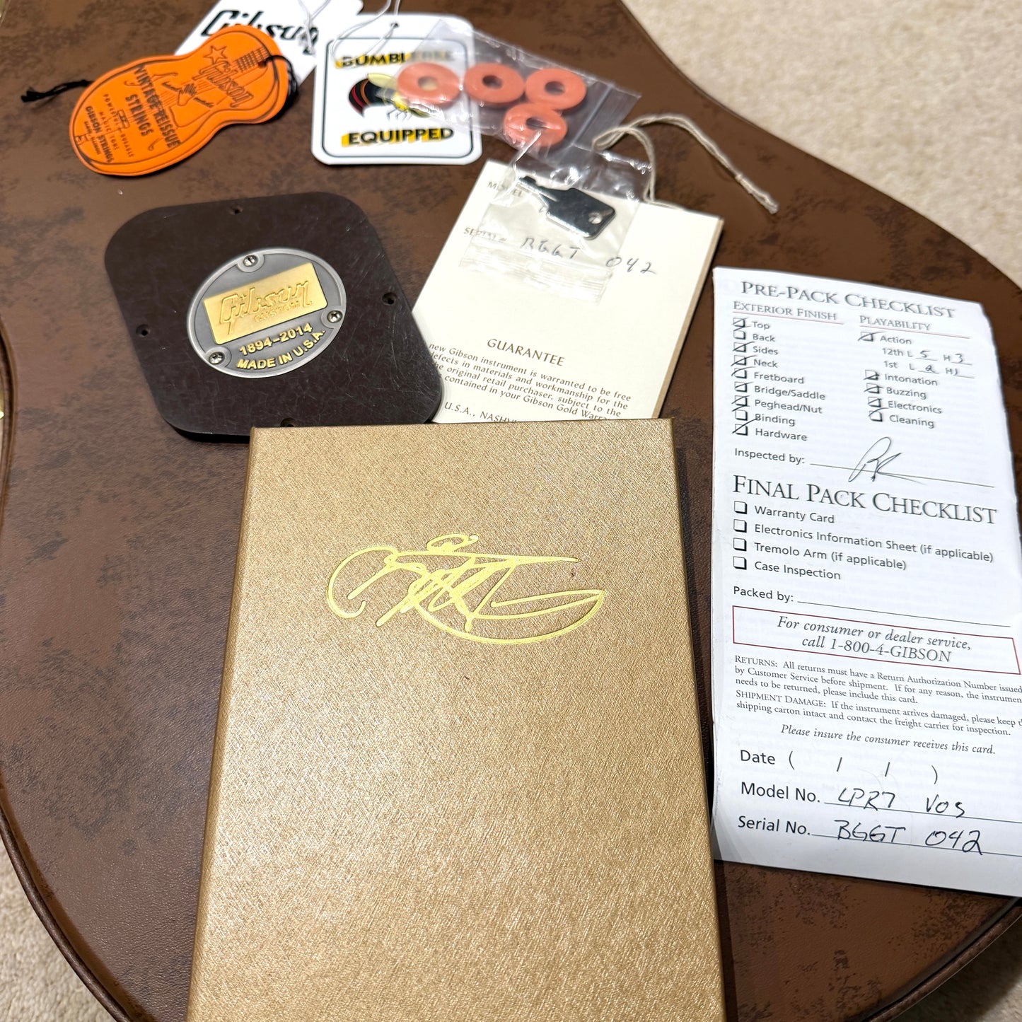 2013 Gibson Custom Shop Billy Gibbons Pinstripe '57 Les Paul - Gold Top