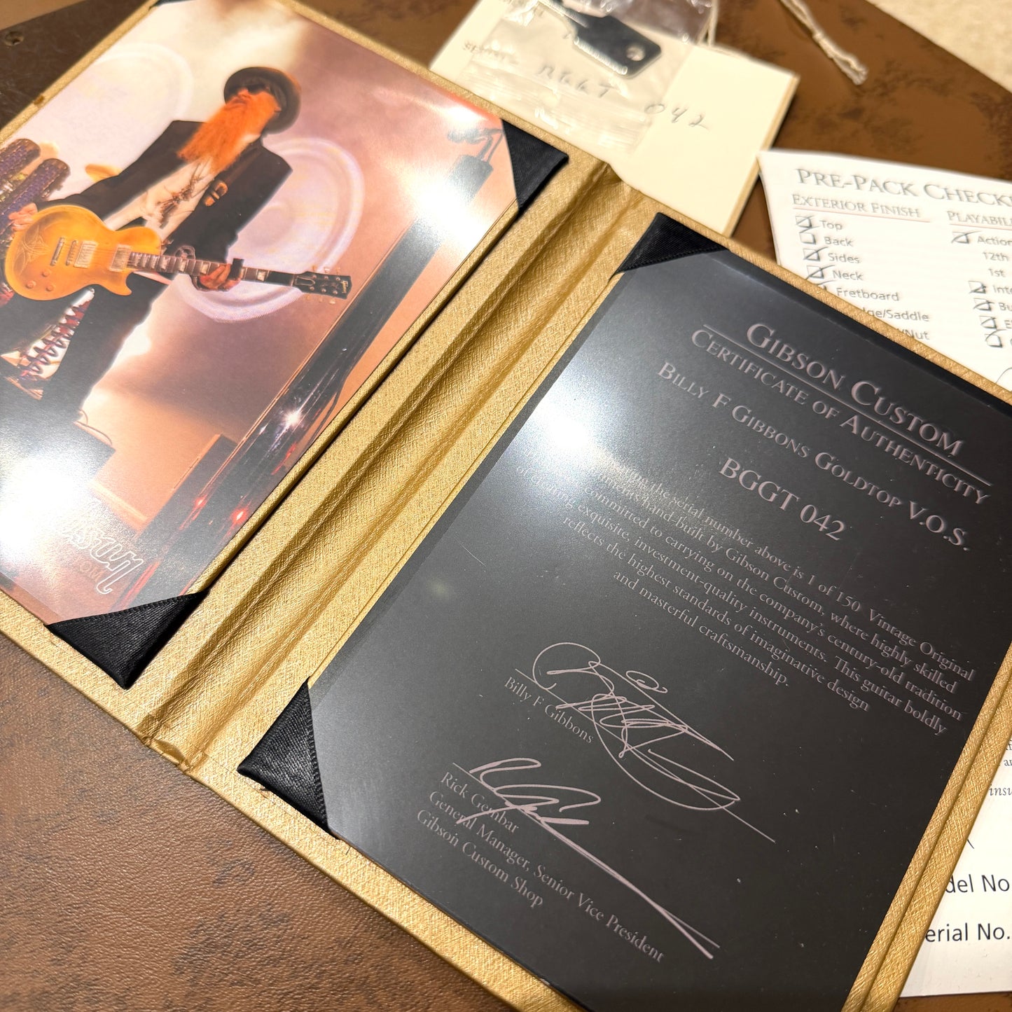 2013 Gibson Custom Shop Billy Gibbons Pinstripe '57 Les Paul - Gold Top