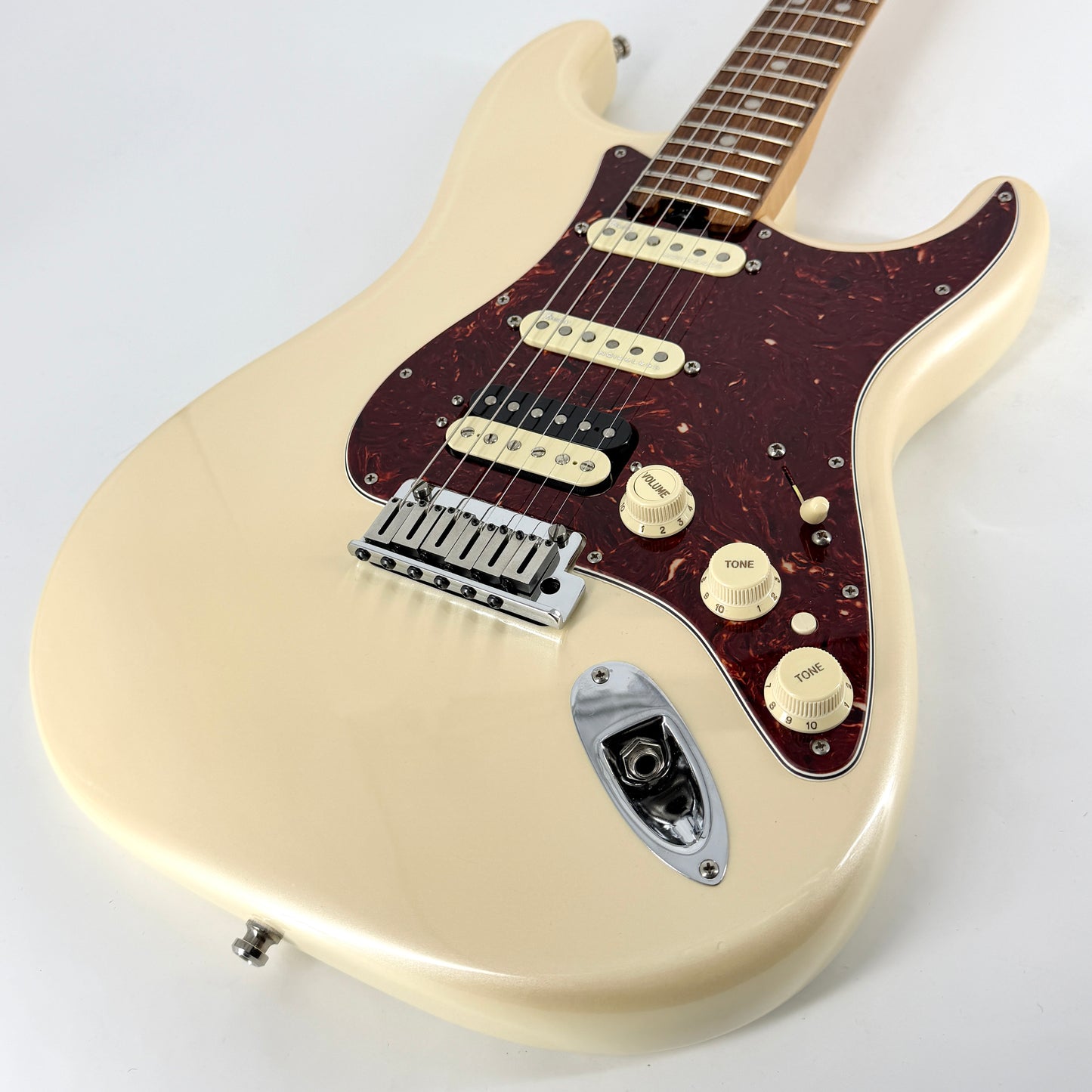 2016 Fender American Elite HSS Shawbucker Stratocaster – Olympic Pearl