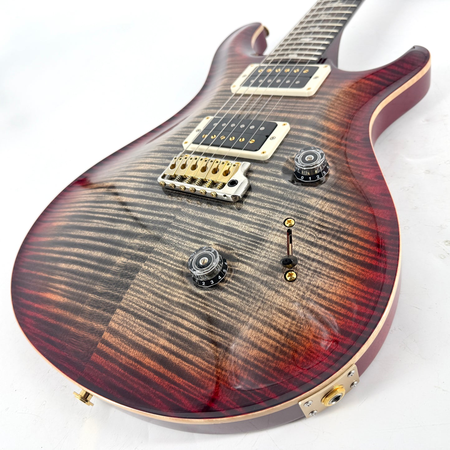 2017 PRS Special Order Custom 24 - Wood Library Neck 10 Top - Charcoal Cherry Burst
