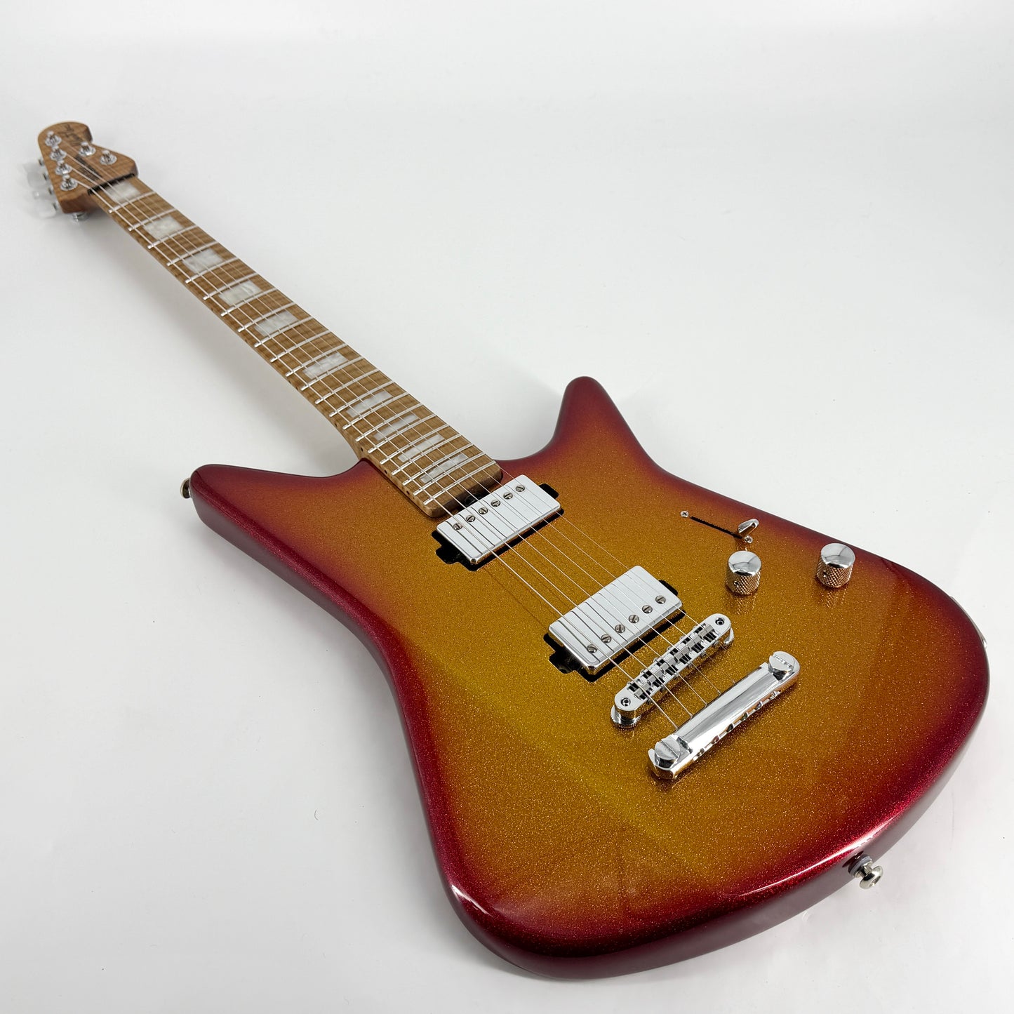 2021 Ernie Ball Music Man BFR Albert Lee - Cherry Punch Sparkle