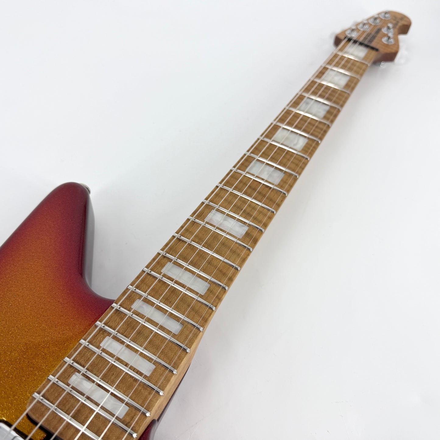 2021 Ernie Ball Music Man BFR Albert Lee - Cherry Punch Sparkle