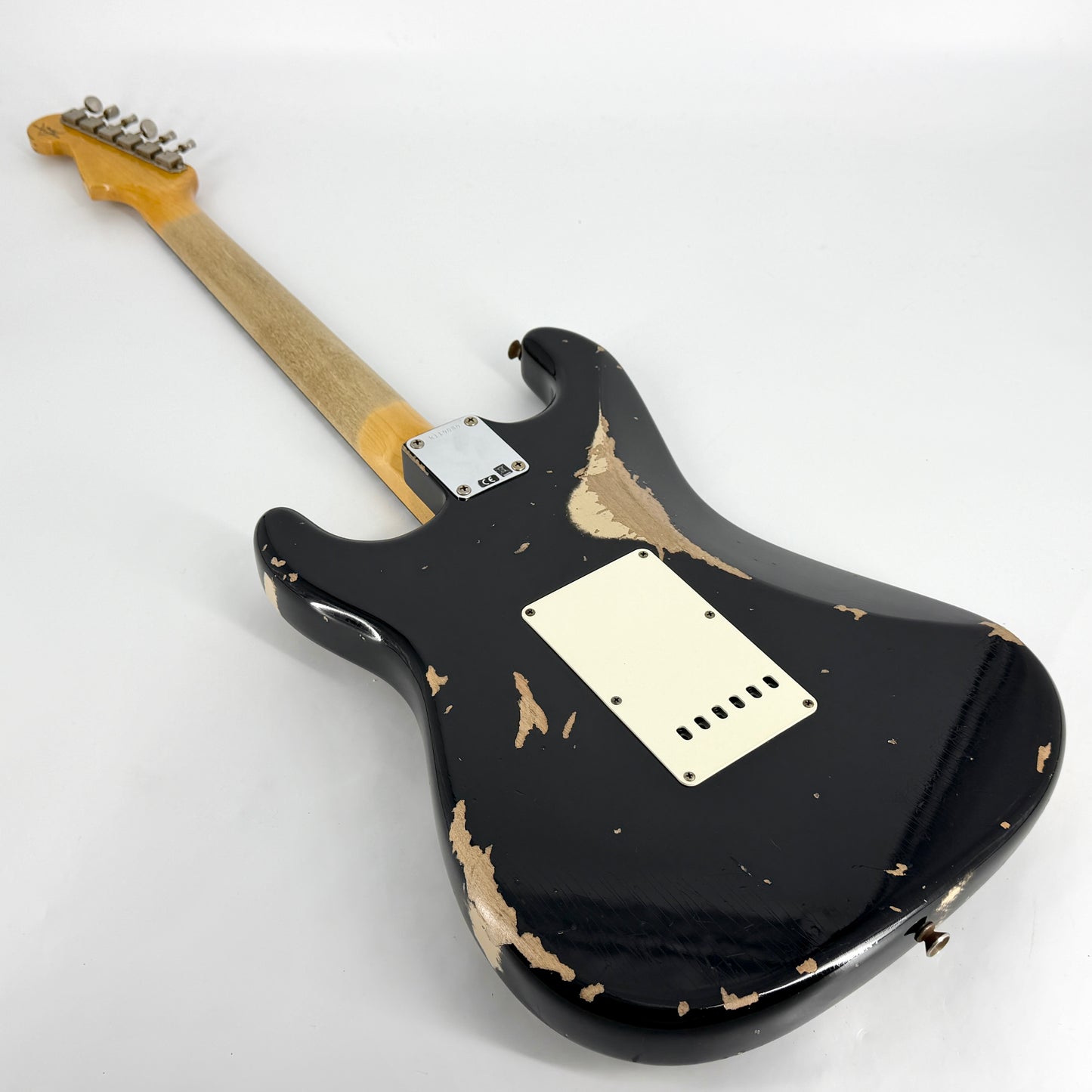 2021 Fender Custom Shop ’61 Stratocaster Heavy Relic - Black over Desert Sand