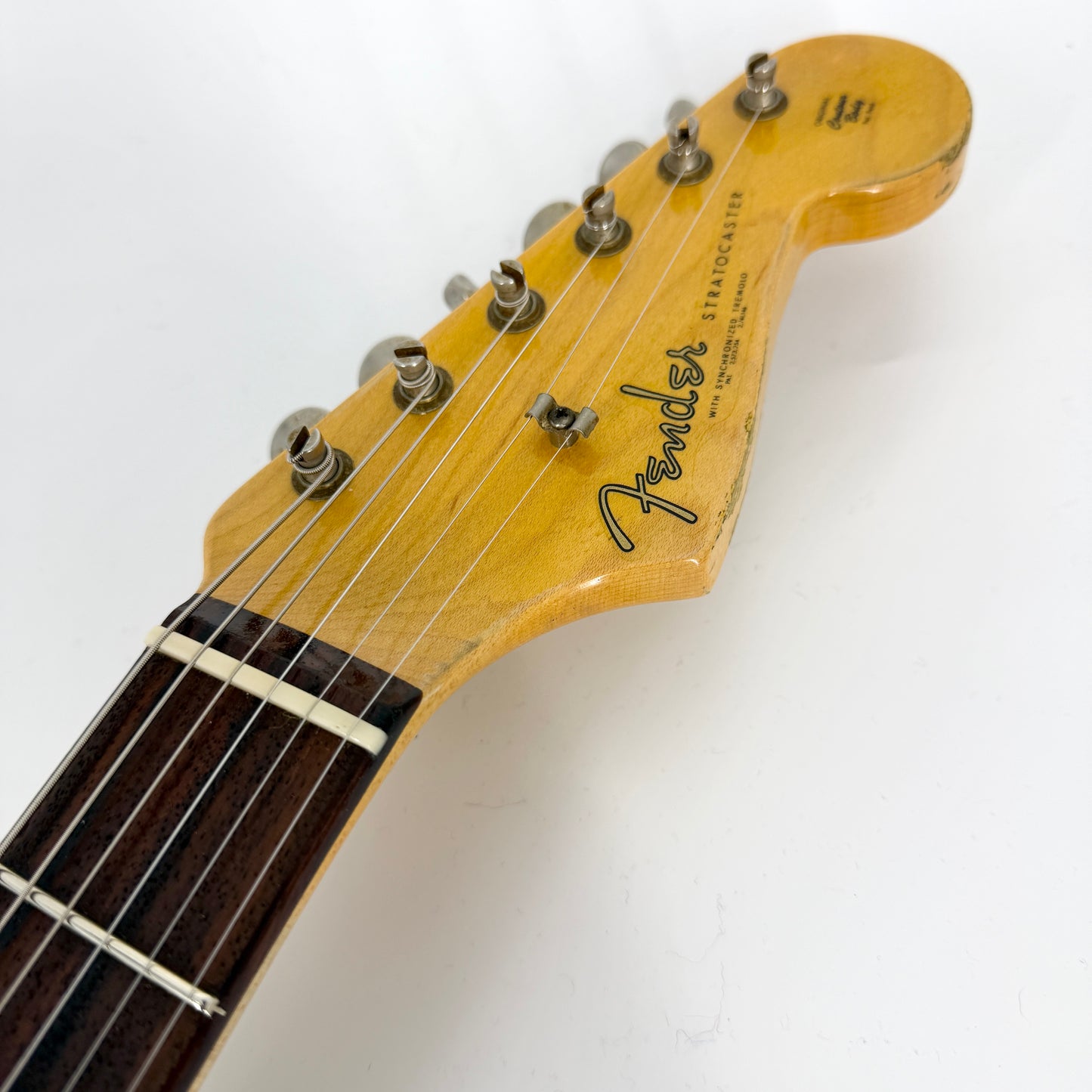 2021 Fender Custom Shop ’61 Stratocaster Heavy Relic - Black over Desert Sand