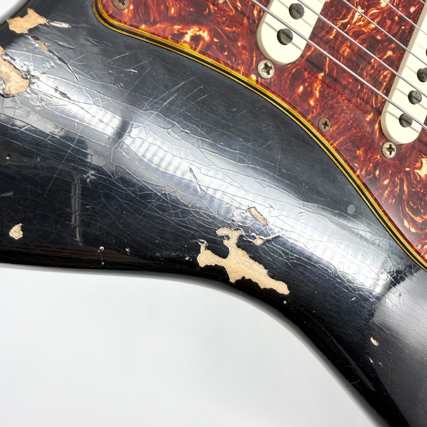 2021 Fender Custom Shop ’61 Stratocaster Heavy Relic - Black over Desert Sand