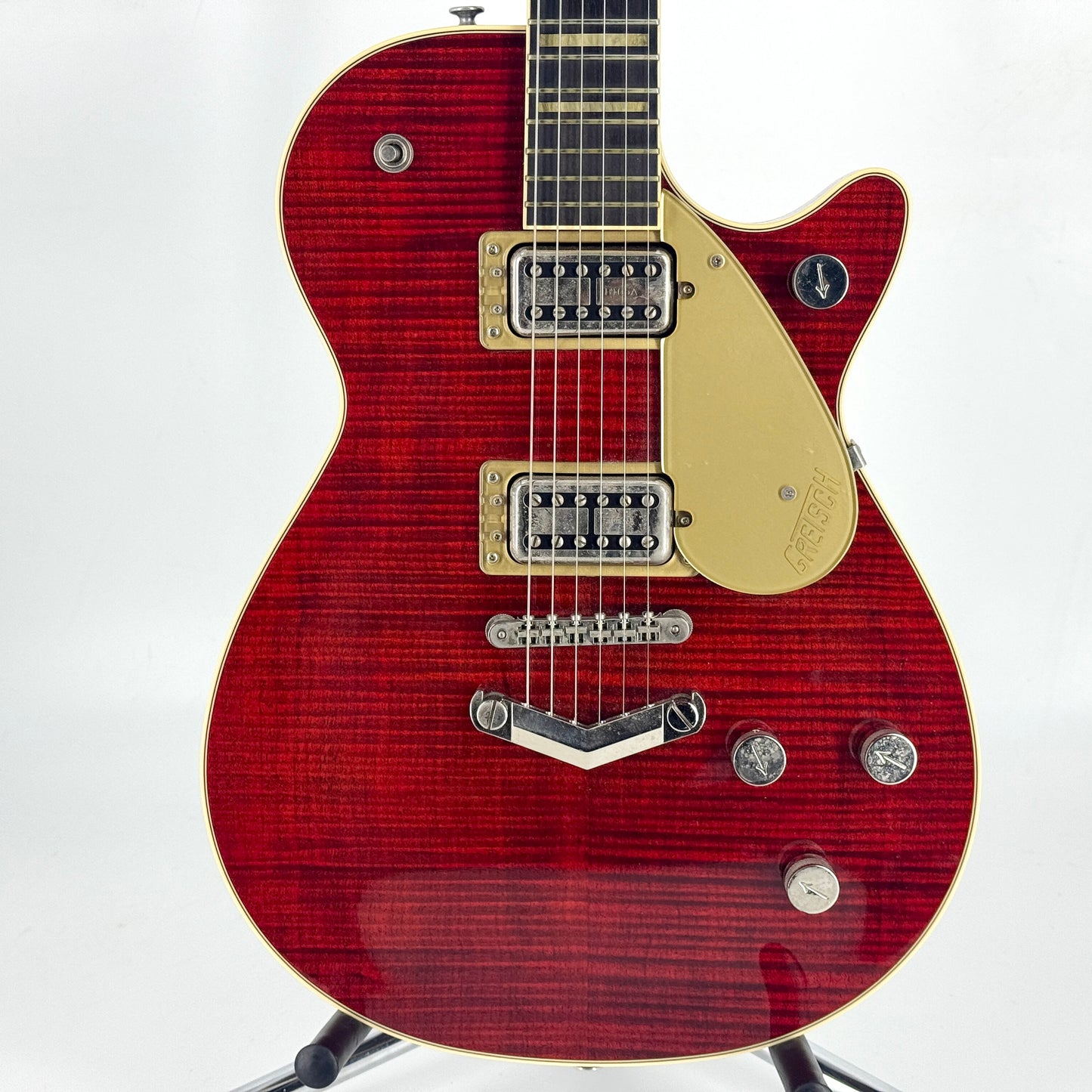 2018 Gretsch G6228FM Players Edition Jet - Dark Cherry Stain