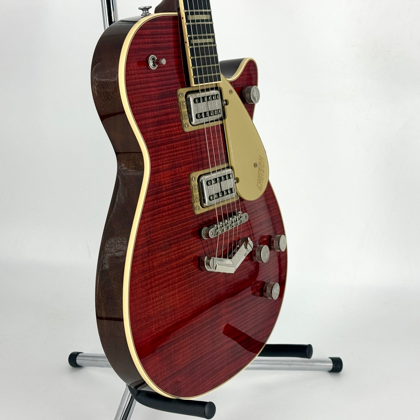 2018 Gretsch G6228FM Players Edition Jet - Dark Cherry Stain