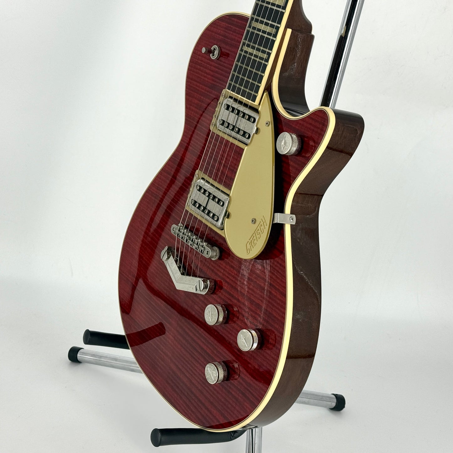 2018 Gretsch G6228FM Players Edition Jet - Dark Cherry Stain