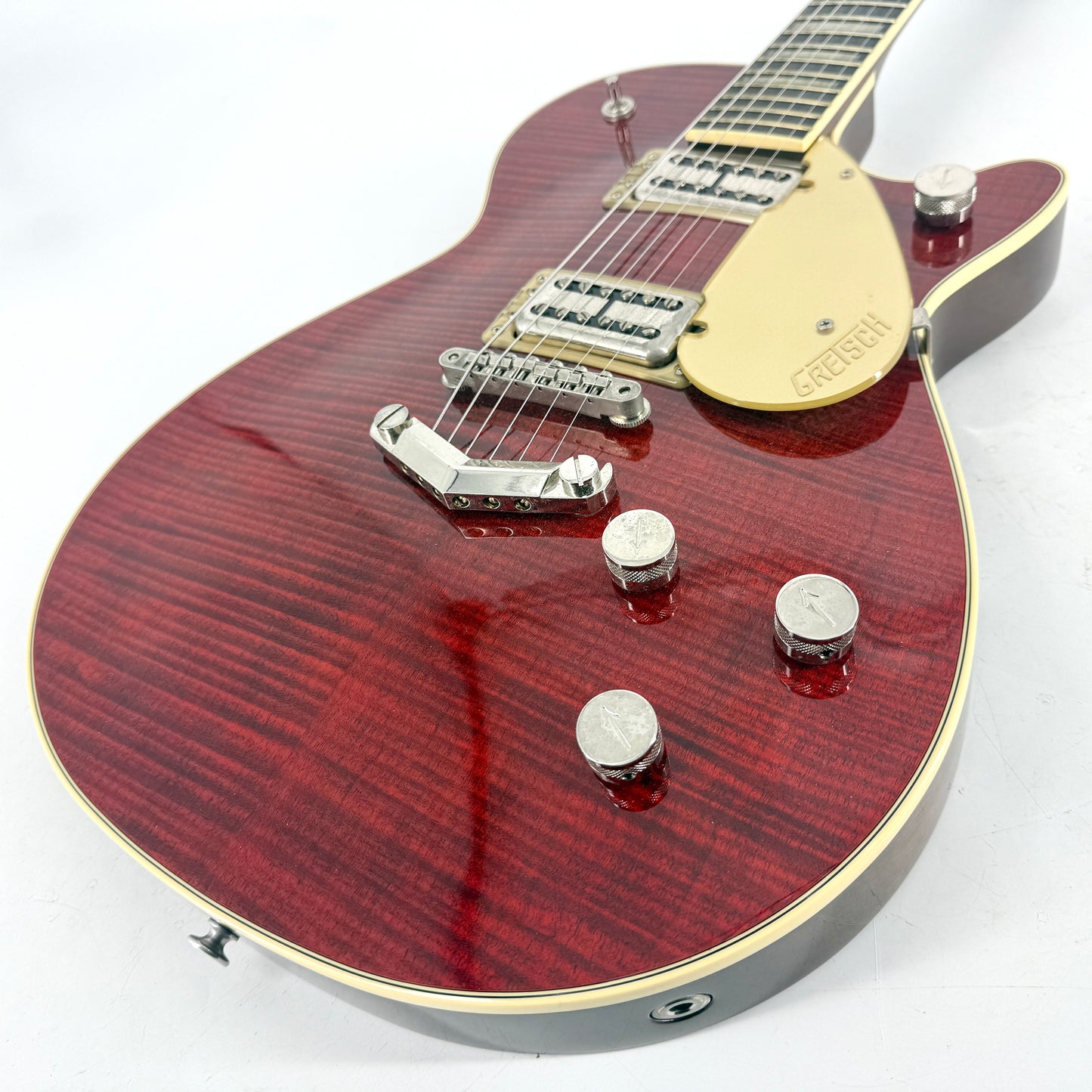 2018 Gretsch G6228FM Players Edition Jet - Dark Cherry Stain