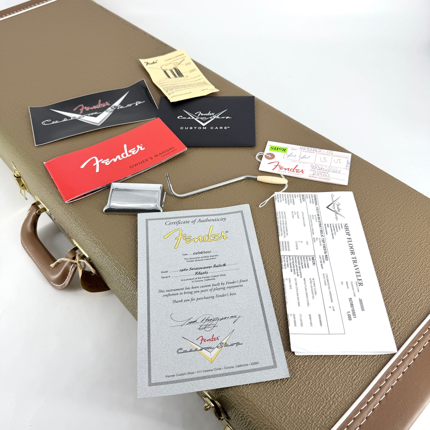 2017 Fender Custom Shop 1960 Stratocaster Relic – Fiesta Red