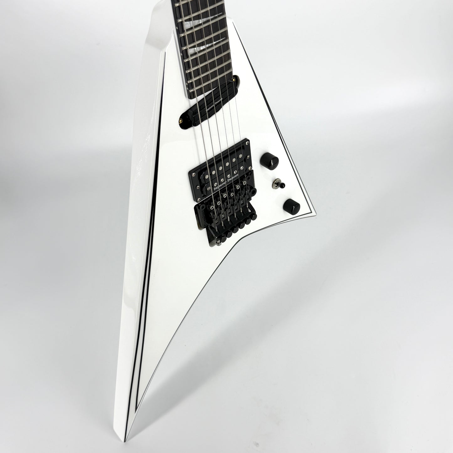 2022 Jackson Concept Series Randy Rhoads RR24 HS - White & Black Pinstripe