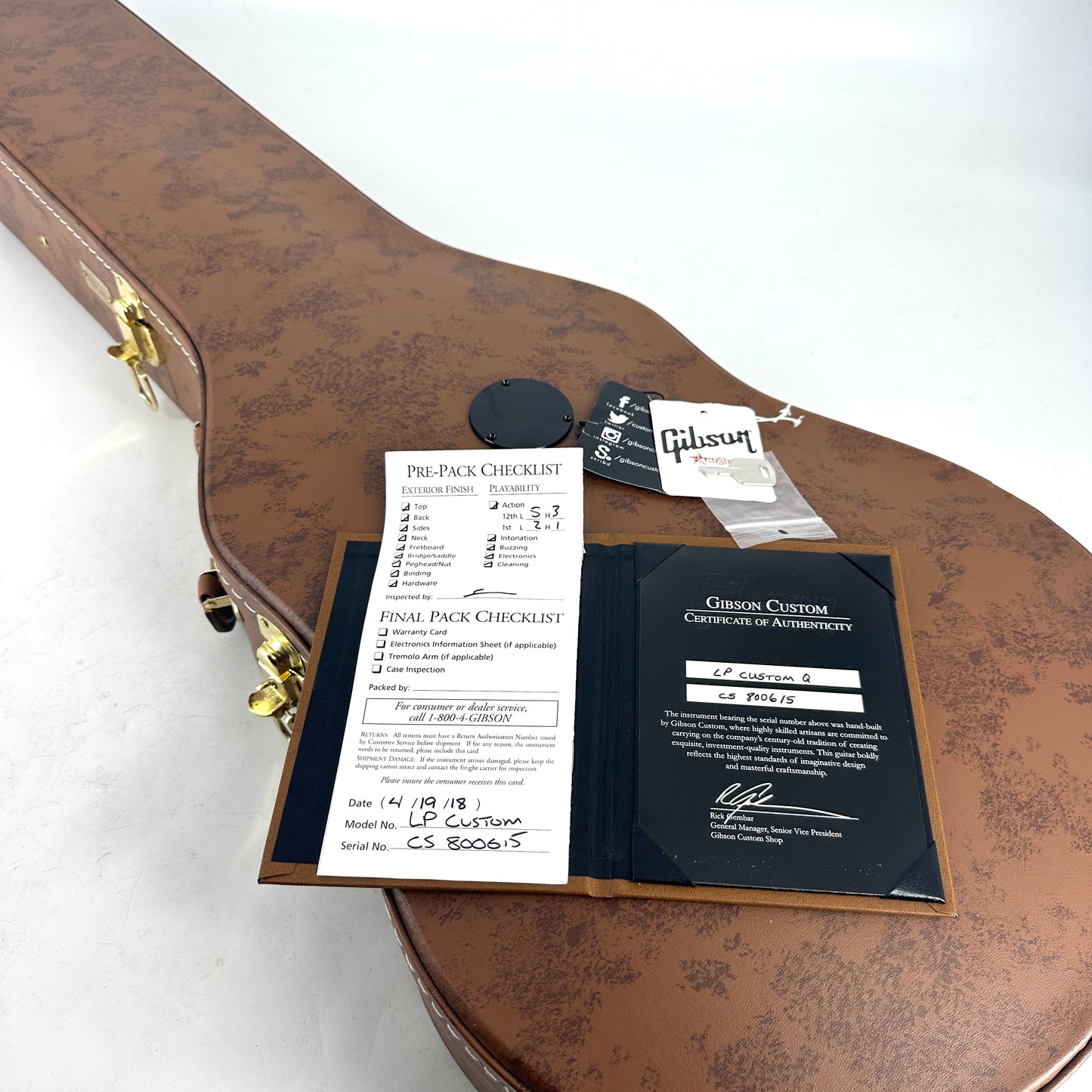 2018 Gibson Les Paul Custom Quilt - Tobacco Sunburst