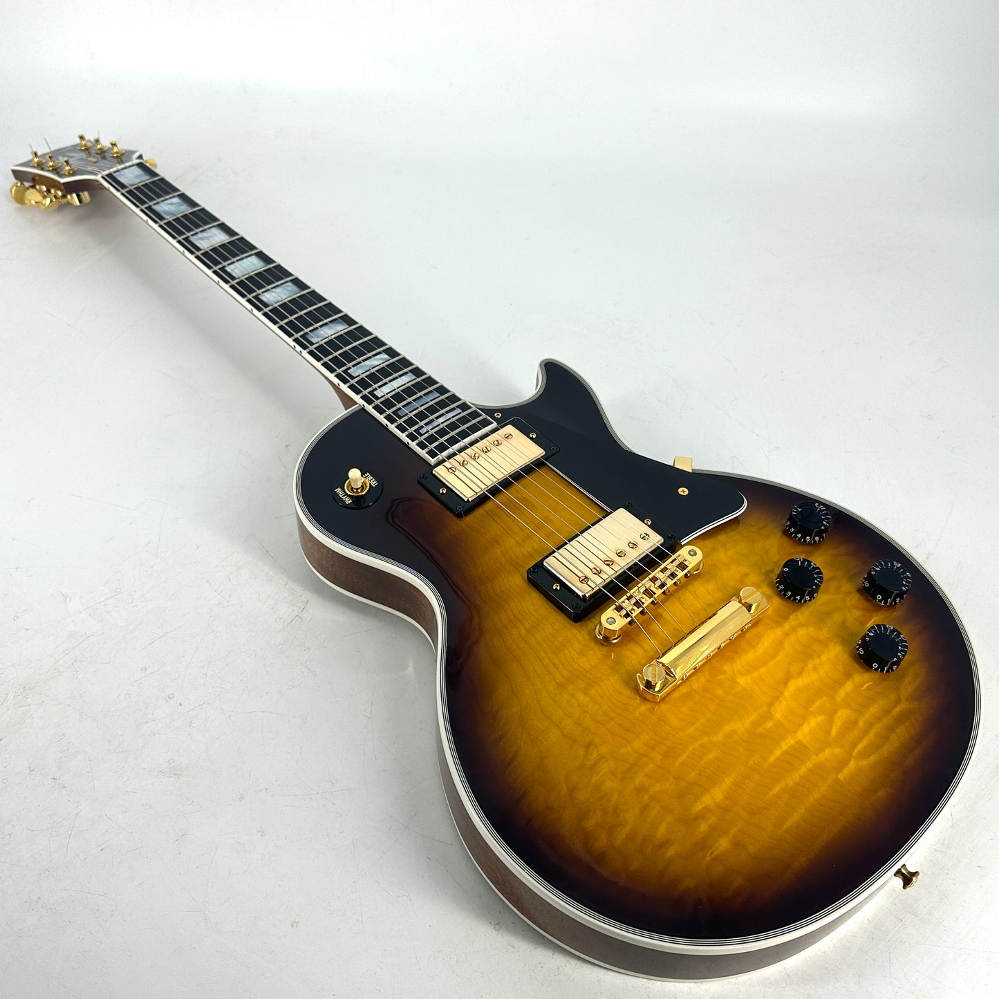 2018 Gibson Les Paul Custom Quilt - Tobacco Sunburst