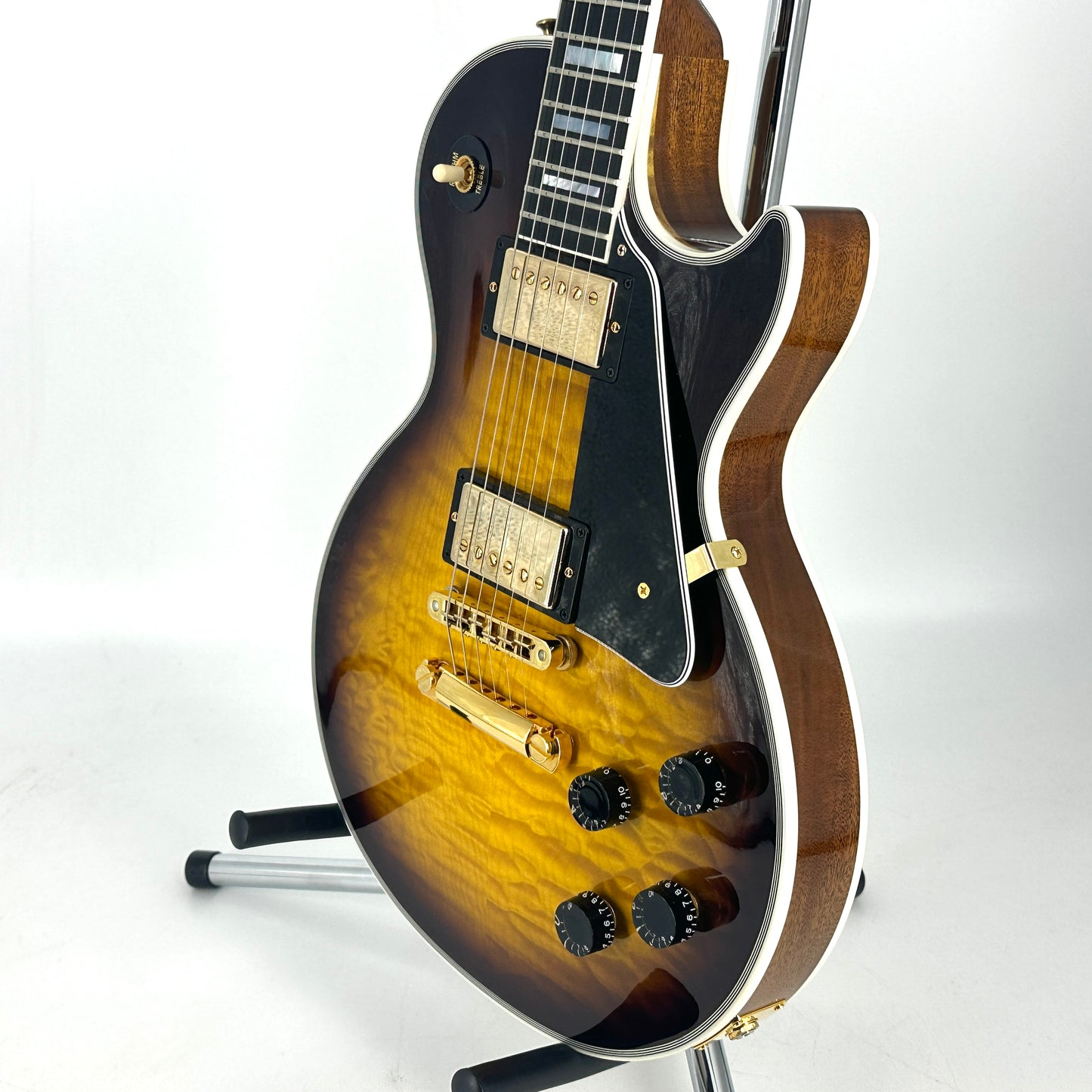 2018 Gibson Les Paul Custom Quilt - Tobacco Sunburst
