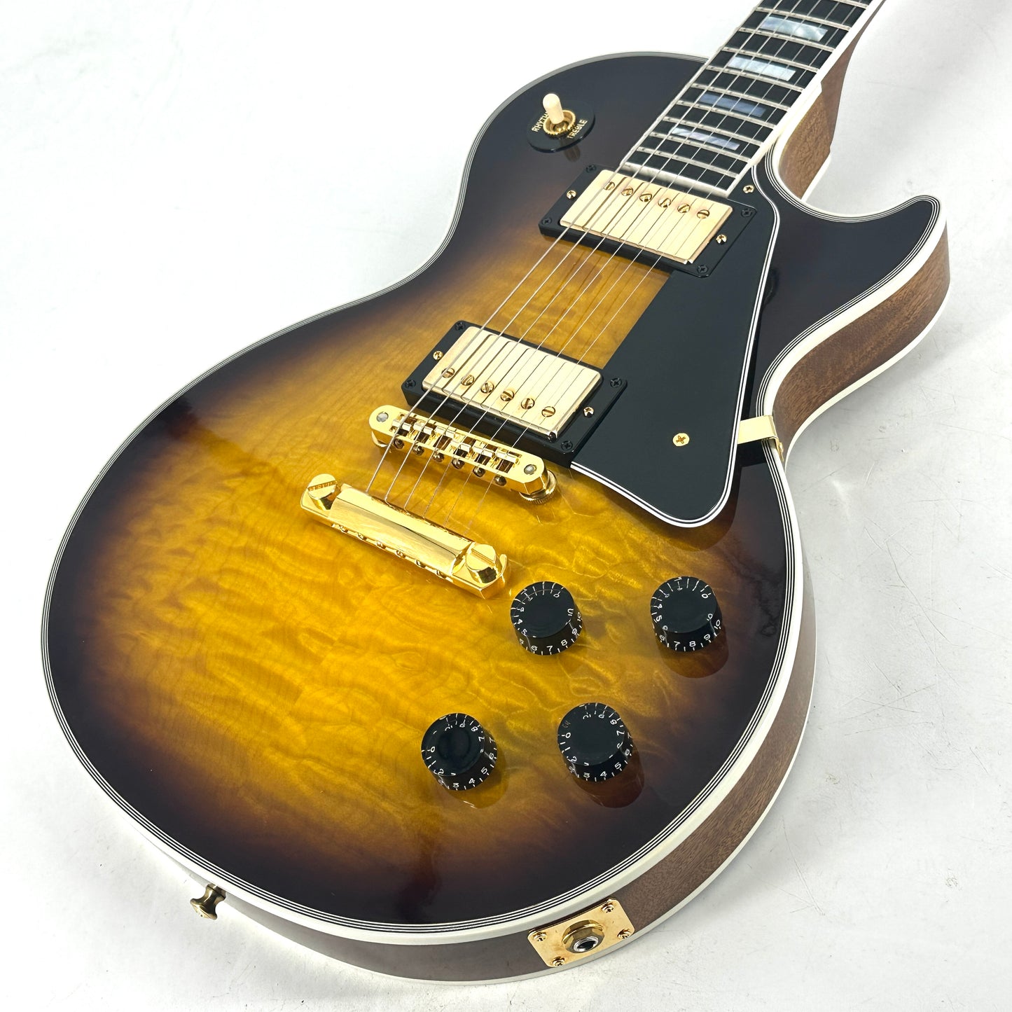 2018 Gibson Les Paul Custom Quilt - Tobacco Sunburst