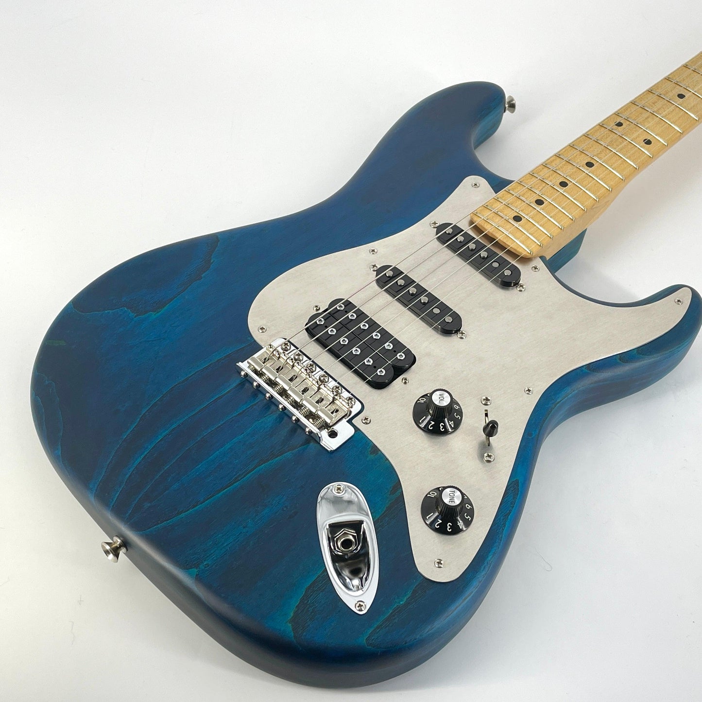 2015 Fender Custom Shop Jason Smith Masterbuilt 1960 HSS Stratocaster NOS - Translucent Turquoise & Black Grain